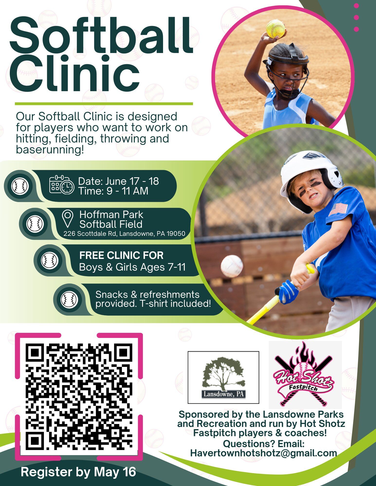 Lansdowne youth invited to June softball clinic
