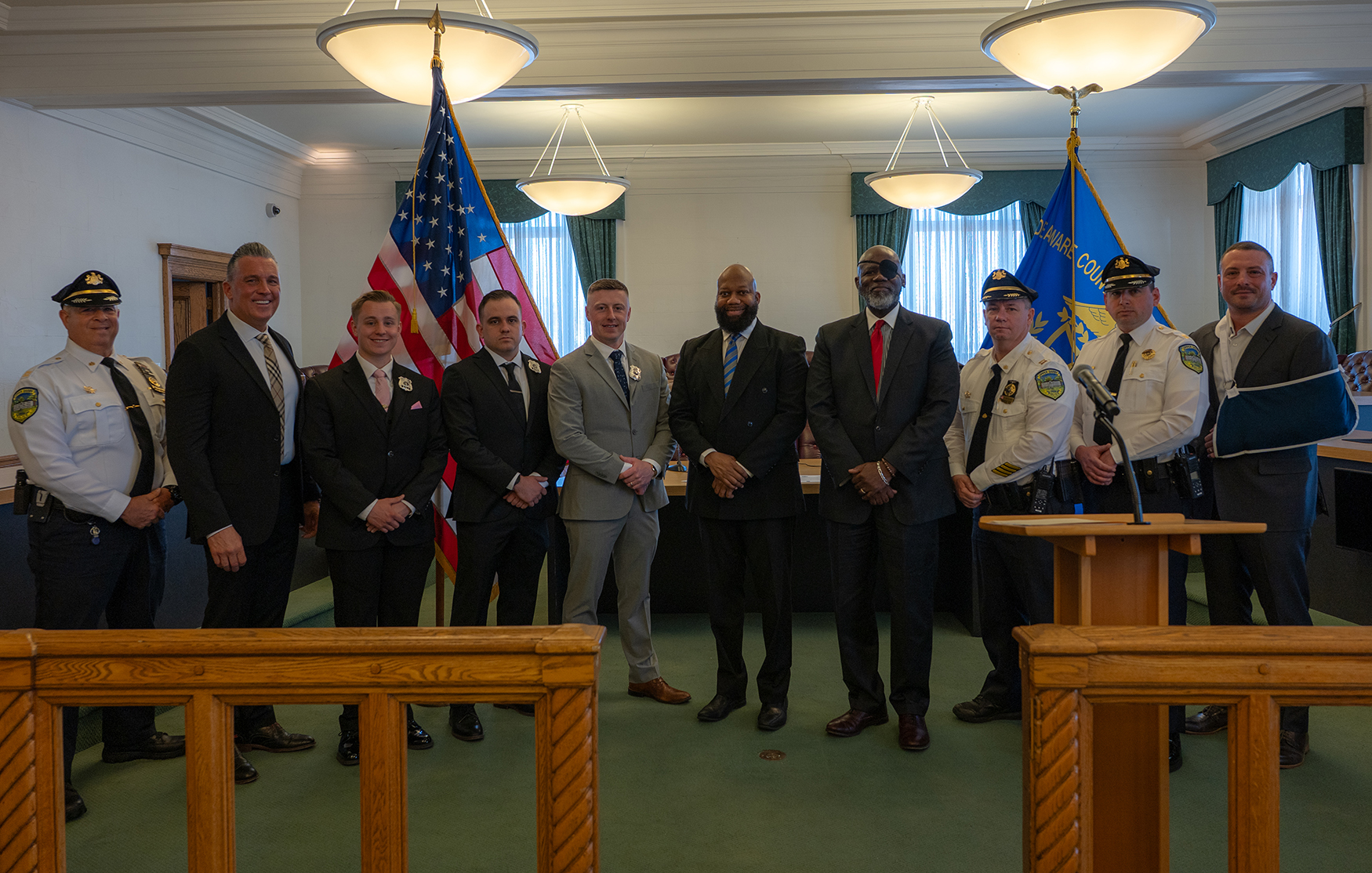 Upper Darby Police welcome two new officers, promote one from within